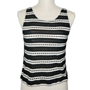 Black & White Tank with Open Back